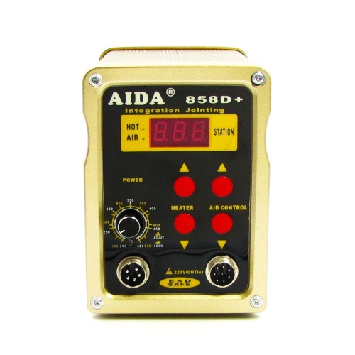 Паяльна станція Aida 858D+ безкомпресорна, фен, паяльник фото 3