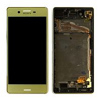 Дисплей Sony Xperia F5121 F5122, X Perfomance F8131 F8132 з тачскріном (золотистий оріг. Китай у рамці Xperia X)