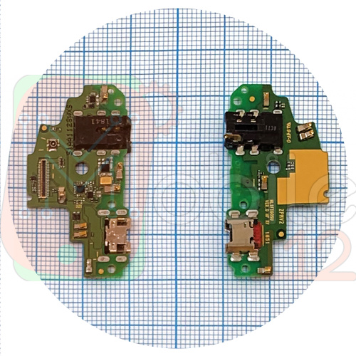 Шлейф Huawei P Smart FIG-LX1 з роз'ємом зарядки та навушників, мікрофоном Оригінал 100% - нижня плата фото 2
