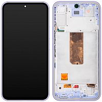 Дисплей Samsung Galaxy A54 A546 з тачскріном (OLED Big Glass з фіолетовою рамкою)