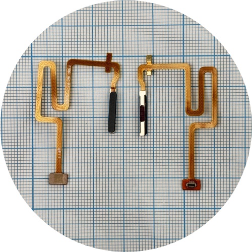 Шлейф Oppo A76 CPH2375 с кнопкой включения и сканером отпечатка пальца (AAA черный)