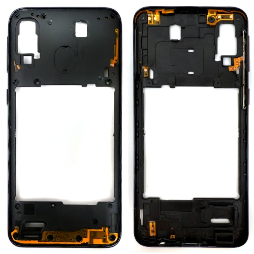 Рамка корпуса Samsung Galaxy A40 2019 A405F (черная)
