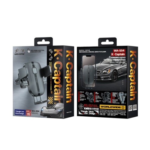 Автомобільний тримач для телефону Wekome WA-S54 з кнопкою управління фіксатора фото 3