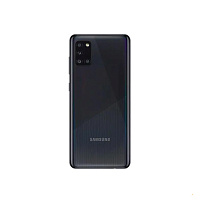 Задня кришка Samsung Galaxy A31 A315F (чорна оригінал Китай зі склом камери)