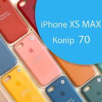 Чехол Silicone case для iPhone XS Max (синий №70)