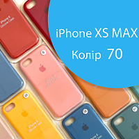 Чохол Silicone case для iPhone XS Max (синій №70)