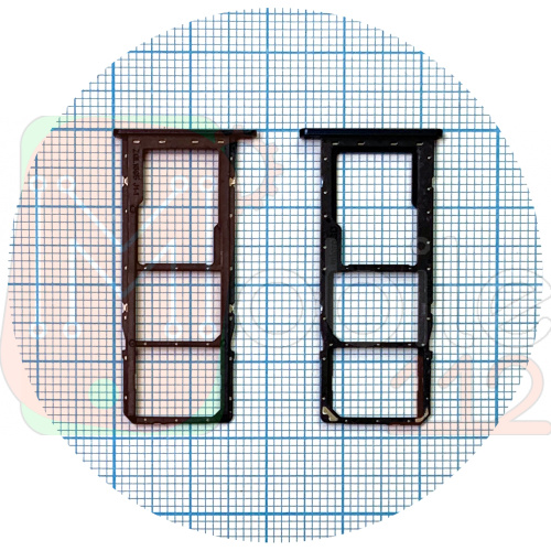 Тримач SIM карти Samsung Galaxy A01 A015F (синій на 2 SIM + MicroSD)