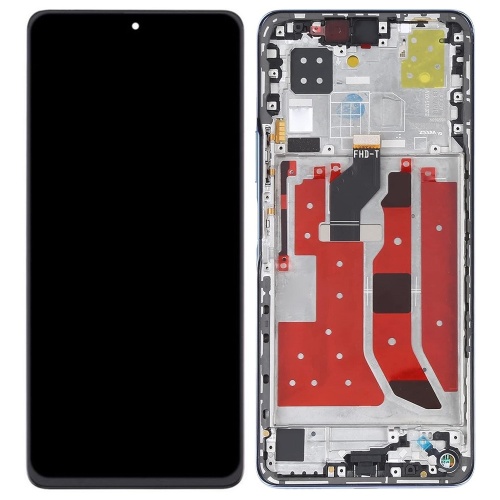 Дисплей Huawei Nova 8i, Honor 50 Lite, Honor X20 з тачскріном Розпродаж (оригінал 100% Service Pack із сріблястою рамкою без АКБ)