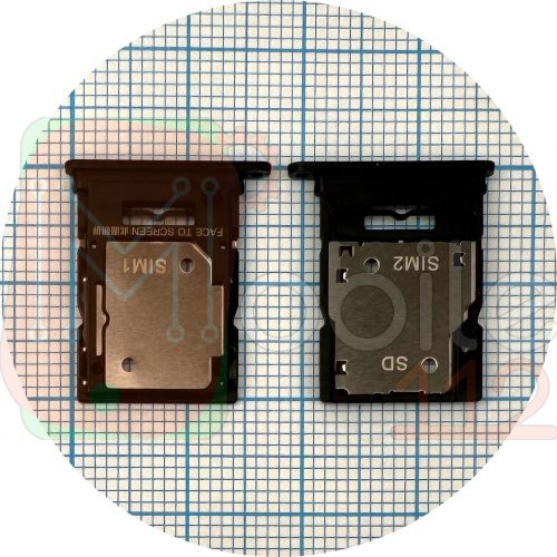 Тримач Sim картки Xiaomi Redmi Note 13 4G (чорний 2 SIM)