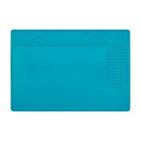 Мат силиконовый, термоустойчивый Aida A-200, для ремонта портативной техники и раскладки запчастей (310x210мм)