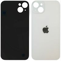 Задняя крышка Apple iPhone 14 Plus (белая AAAA с большим отверстием)