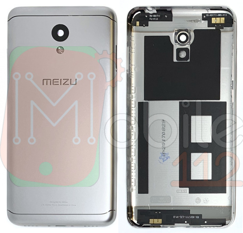 Задня кришка Meizu M6 M711H M711M M711Q (срібляста оригінал Китай)