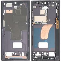 Рамка дисплея Samsung Galaxy S23 Ultra (серая Graphite оригинал Китай)