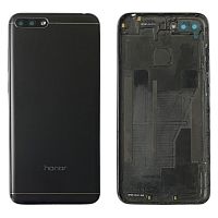 Задняя крышка Huawei Honor 7A Pro AUM-L29 (черная - без отверстия под сканер)