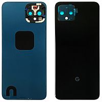 Задня кришка Google Pixel 4 (чорна Original New зі склом камери)