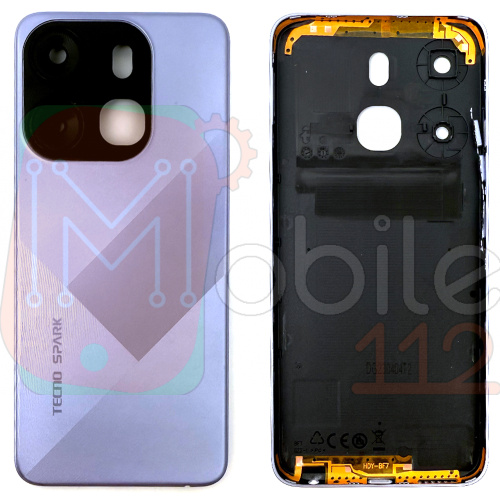 Задняя крышка Tecno Spark Go 2023 BF7n (фиолетовая оригинал Китай)
