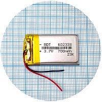 Аккумулятор универсальный 602338 41 х 25 х 6 мм 700 mAh 3.7V