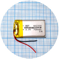 Акумулятор універсальний 602338 42 х 25 х 6 мм 700 mAh 3.7V