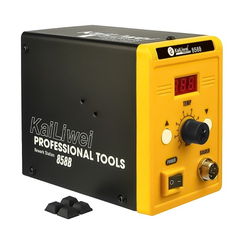 Паяльна станція KaiLiwei 858B, фен з датчиком нахилу, цифрова індикація (220V, 700W) фото 4