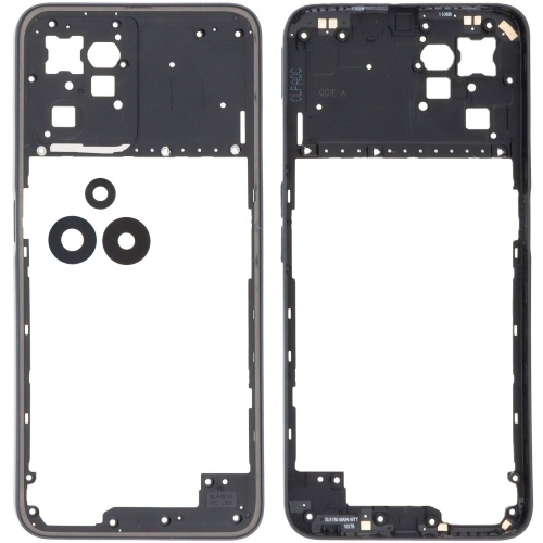 Рамка корпусу Realme C35 RMX3511 (чорна зі склом камери) Рамка корпусу Realme C35 RMX3511 (чорна зі склом камери)