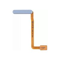 Шлейф Samsung M356 Galaxy M35 с кнопкой включения и сканером отпечатка пальца (AAA голубой)