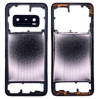 Рамка корпусу Vivo V20 SE (сіра зі склом камери)