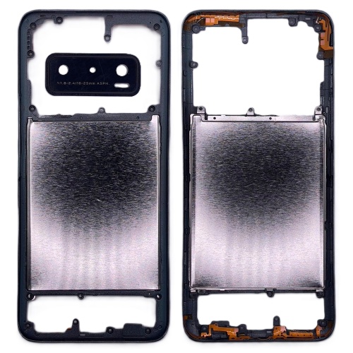 Рамка корпусу Vivo V20 SE (сіра зі склом камери)