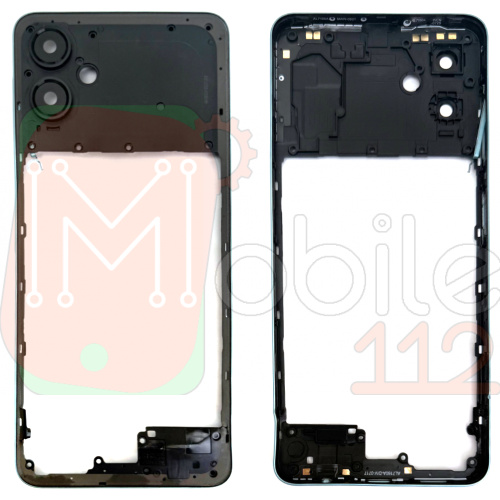 Рамка корпусу Samsung Galaxy A06 A065F (блакитна зі склом камери)