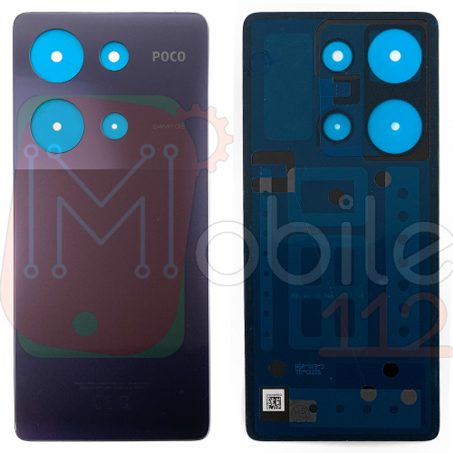 Задня кришка Xiaomi Poco M6 Pro (фіолетова оригінал Китай)