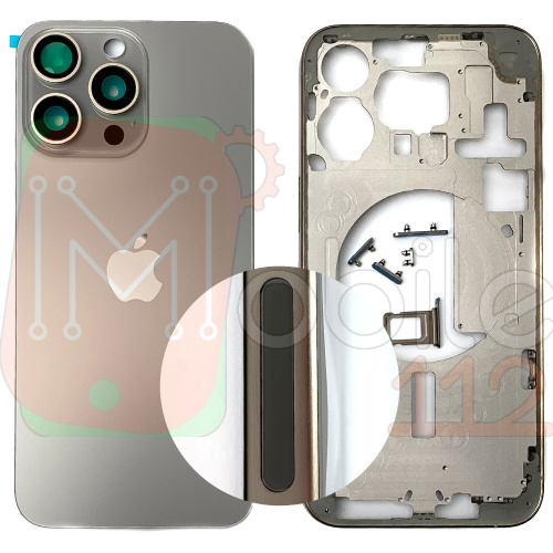 Корпус Apple iPhone 15 Pro Max у зборі (сірий, Natural Titanium US без SIM)