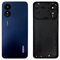 Задняя крышка Oppo A17 CPH2477 (синяя оригинал Китай со стеклом камеры)