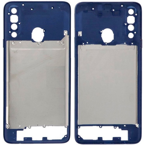 Рамка корпусу Samsung Galaxy A20s 2019 (синя)