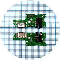 Шлейф Infinix Note 12 X663 з роз'ємами зарядки та навушників з мікрофоном - нижня плата (AAA)
