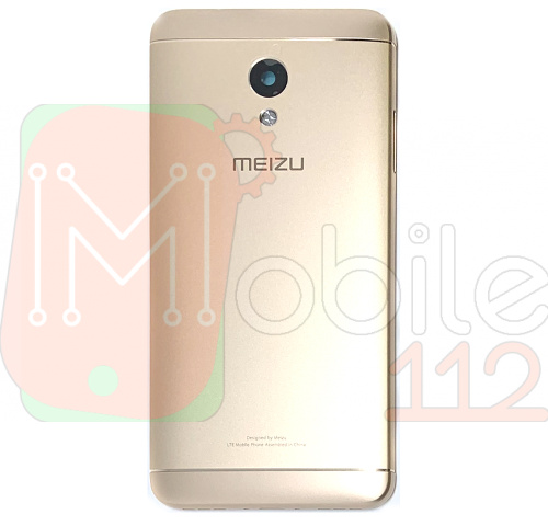 Задня кришка Meizu M5s M612H (золотиста зі склом камери)