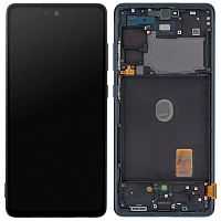 Дисплей Samsung Galaxy S20 FE G780F G781B + тачскрин (оригинал OEM SP с синей рамкой)