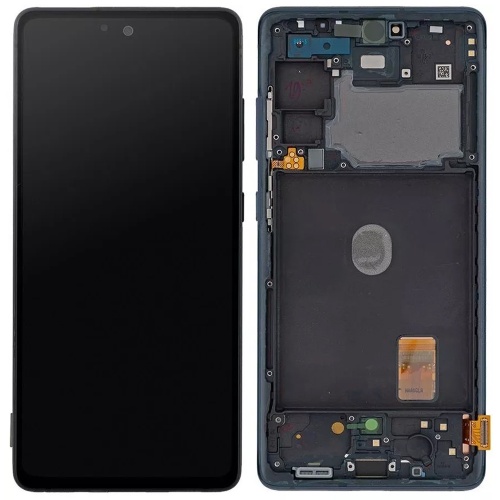 Дисплей Samsung Galaxy S20 FE G780F G781B з тачскріном (оригінал OEM SP із синьою рамкою)