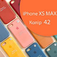 Чохол Silicone case для iPhone XS Max (помаранчевий №42)