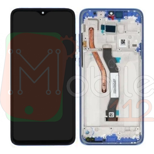 Дисплей Xiaomi Redmi Note 8 Pro M1906G7I + тачскрин (с синей рамкой 1 держателя SIM)