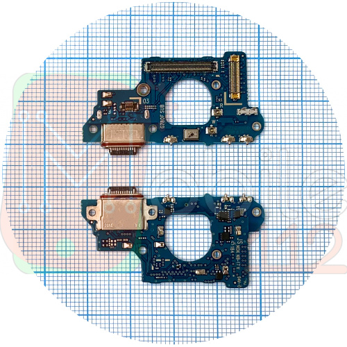 Шлейф Samsung Galaxy S20 FE G780F, Galaxy S20 FE 5G G781B, с разъемом зарядки и микрофоном (AAA)