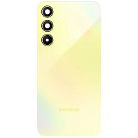 Задня кришка Samsung Galaxy A35 5G A356E (жовта оригінал Китай зі склом камери)