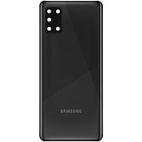 Задняя крышка Samsung Galaxy A31 A315F (черная со стеклом камеры)