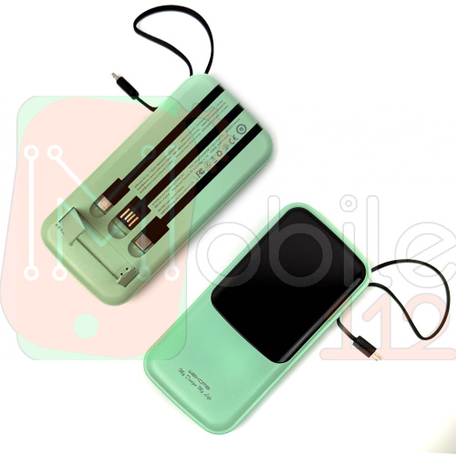 Power Bank Павербанк Wekome Gonen Series 4-in-1 WP-275 10000mah Зелений