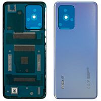 Задняя крышка Xiaomi Poco X4 GT 22041216G (голубая оригинал Китай)