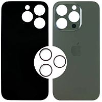 Задня кришка Apple iPhone 14 Pro (чорна оригінал Китай з кільцями)