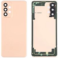 Задняя крышка Samsung Galaxy A23 A235F (оранжевая оригинал Китай со стеклом камеры)