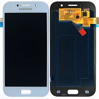 Дисплей Samsung Galaxy A5 2017 A520F + тачскрин (голубой OLED)
