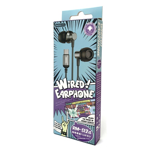 Навушники Remax RM-512a Type-C (сірі) фото 2 Навушники Remax RM-512a Type-C (сірі) фото 2