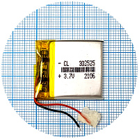 Акумулятор універсальний 302525 28 х 25 х 3 мм 300 mAh 3.7V