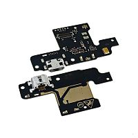 Шлейф ZTE Blade V10 Vita с разъемом зарядки и микрофоном Оригинал Китай - нижняя плата