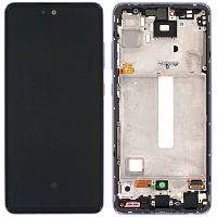 Дисплей Samsung Galaxy A52 A526 A525 A528 з тачскріном (IN-CELL з фіолетовою рамкою)